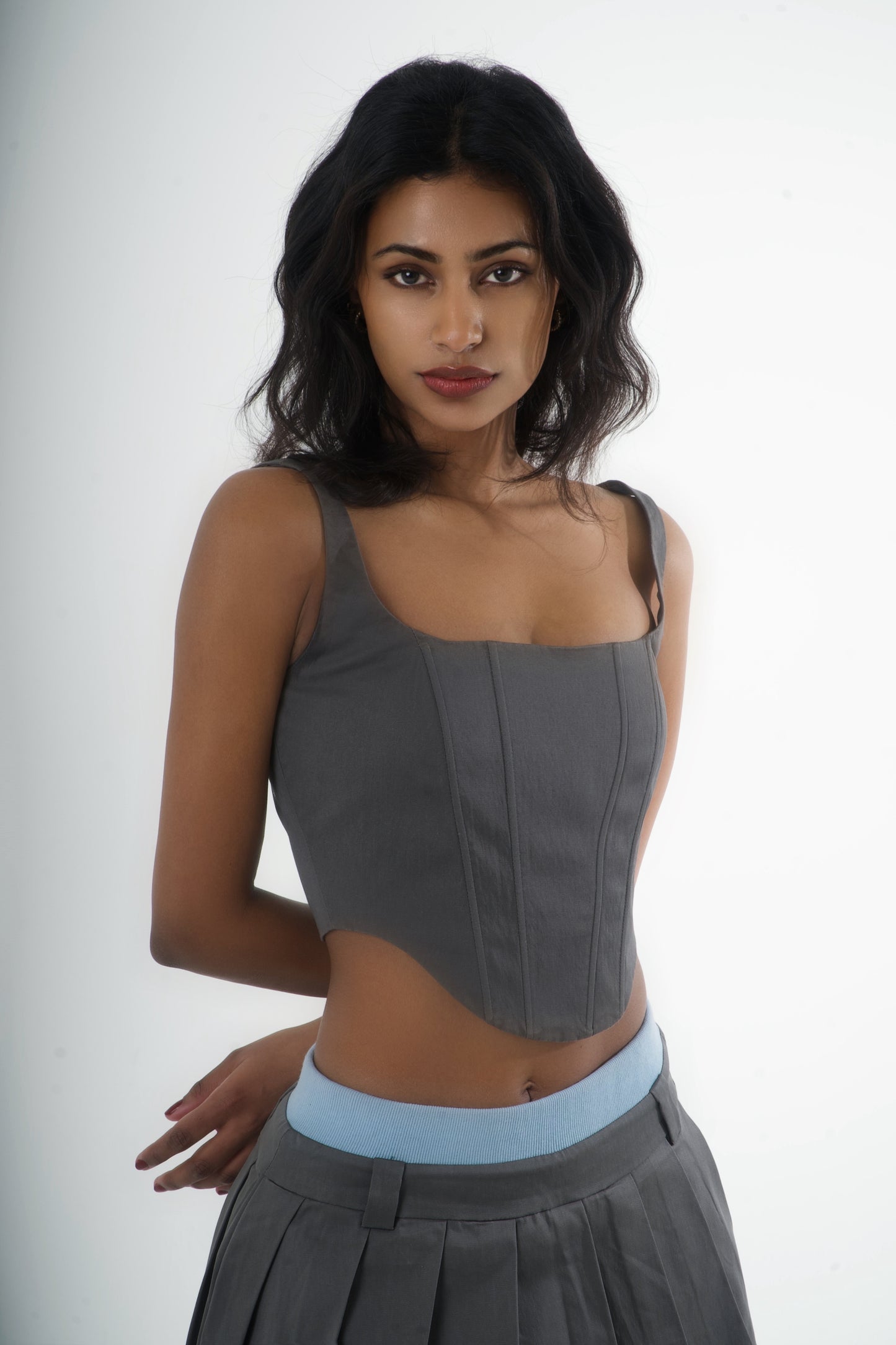 Grey Vest Top